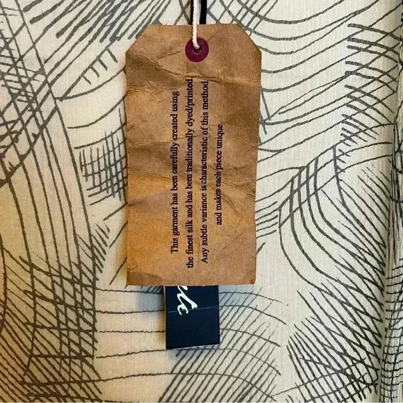 Winter Kate Ginger Silk Chiffon Kimono-Size XS-NWT - Picture 5 of 6